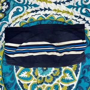 Striped Bandeau Swim Top